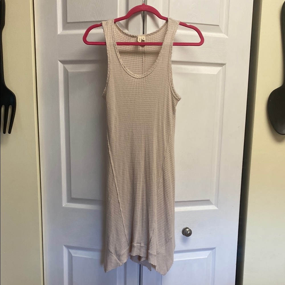 Sleeveless Ribbed Knit Dress